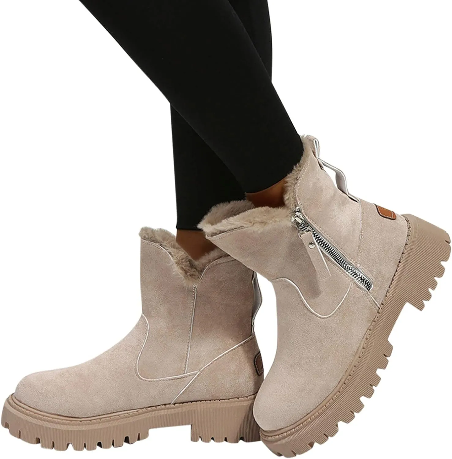 Snow Boot for Women Size 6 Snowboard Boots Womens 9.5 White Warm Winter Boots Women Wide Extra Wide Calf Winter Boots for Women Botas Para Nieve Mujer