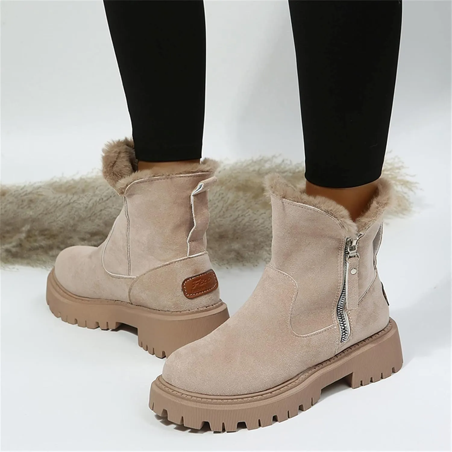 Snow Boot for Women Size 6 Snowboard Boots Womens 9.5 White Warm Winter Boots Women Wide Extra Wide Calf Winter Boots for Women Botas Para Nieve Mujer