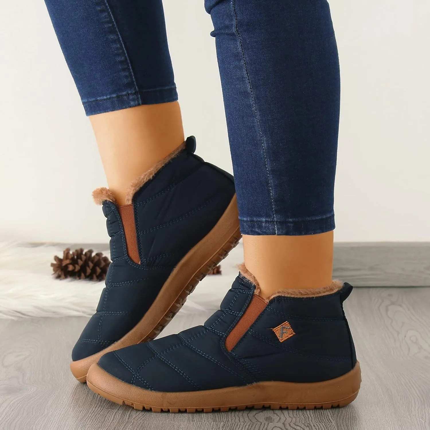 Snow Boot for Women Size 6 Snowboard Boots Womens 9.5 White Warm Winter Boots Women Wide Extra Wide Calf Winter Boots for Women Botas Para Nieve Mujer