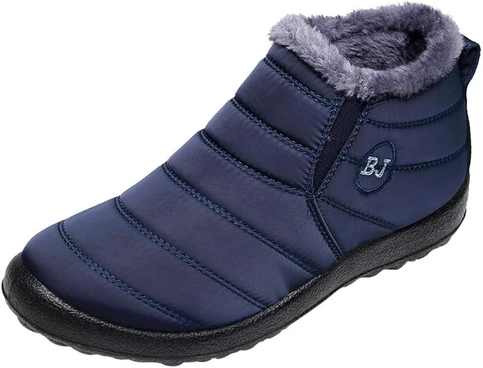 Snow Boots for Women 2023 Womens Snow Boots Waterproof Insulated 9.5 Womens Size 10 1/2 Wide Winter Boots Womens Slip on Walking Snow Shoes Botas De Trabajo Para Nieve