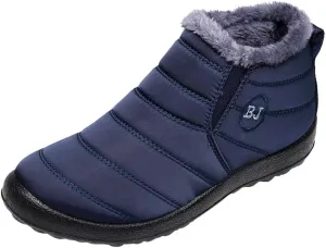 Snow Boots for Women 2023 Womens Snow Boots Waterproof Insulated 9.5 Womens Size 10 1/2 Wide Winter Boots Womens Slip on Walking Snow Shoes Botas De Trabajo Para Nieve