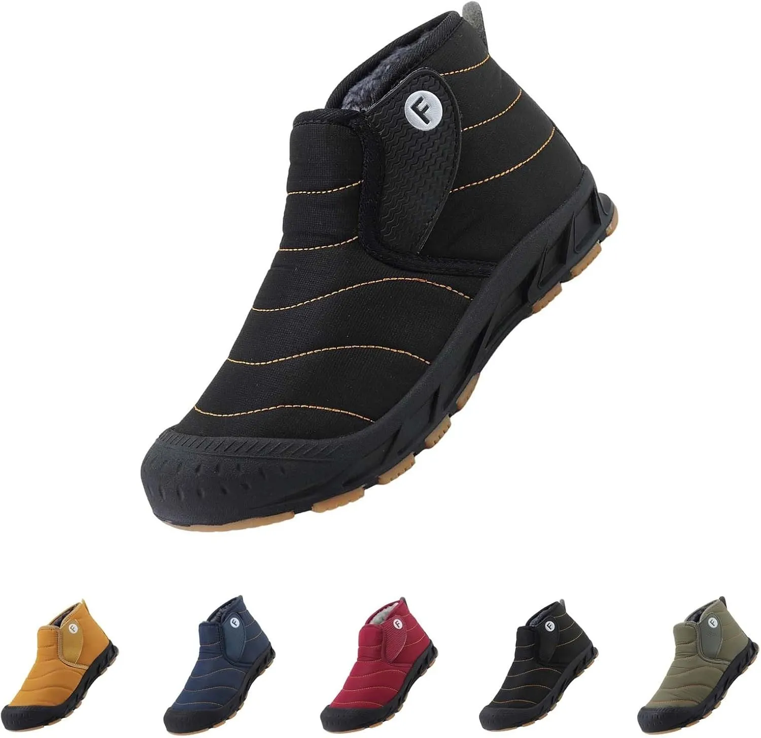 Snow Boots for Women Black Boots Winter Waterproof Womens Fur Boots Pink Fur Boots Winter Work Boots for Women Wide Width Black of Friday Deals 2024
