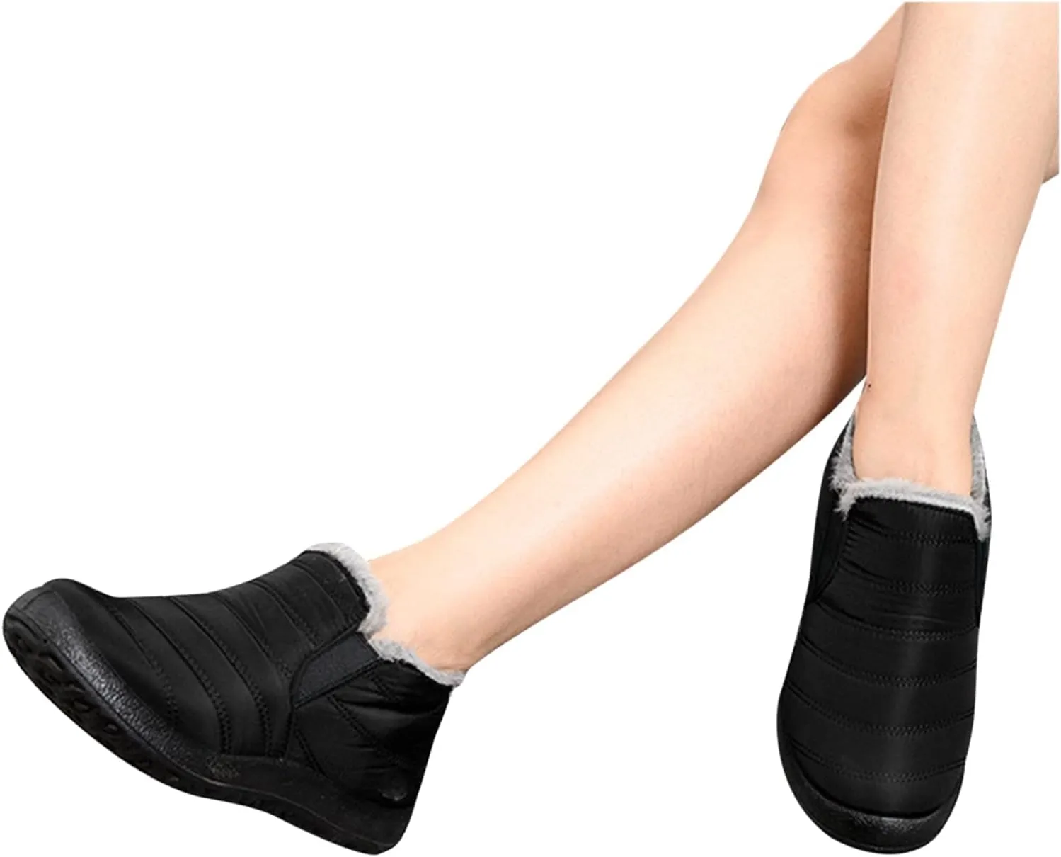 Snow Boots for Women Cute 10 Wide Womens Waterproof Snow Boots Size 6 Womens Winter Boots Slip Resistant Waterproof Work Boots for Women Botas De Invierno Para Mujer De Tacon Bajo Ortopedicas