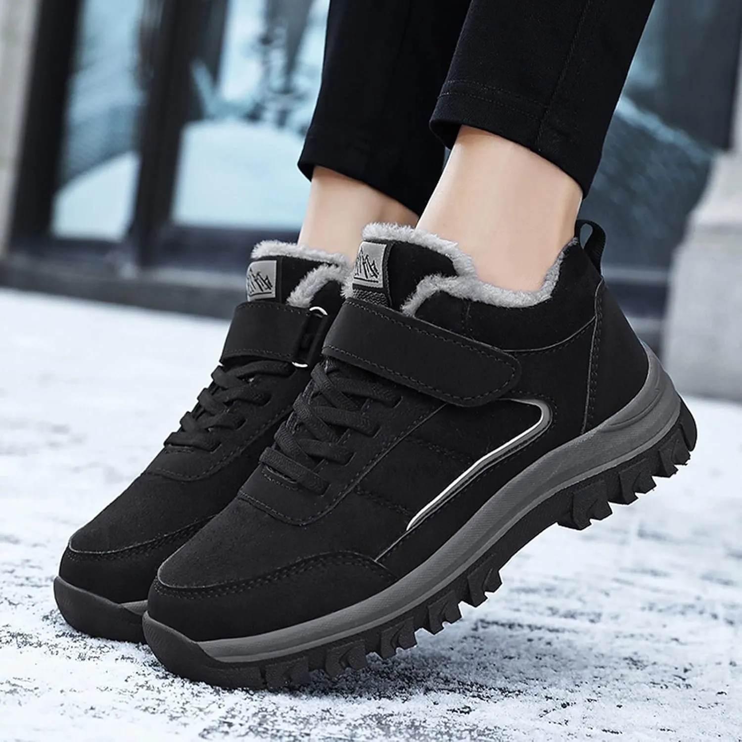 Snow Boots for Women Cute Calf High Winter Snow Boots Womens Ankle Boots Warm Fuzzy Winter Boots for Women Womens Rubber Ankle Boots Waterproof Women's Tall Winter Boots