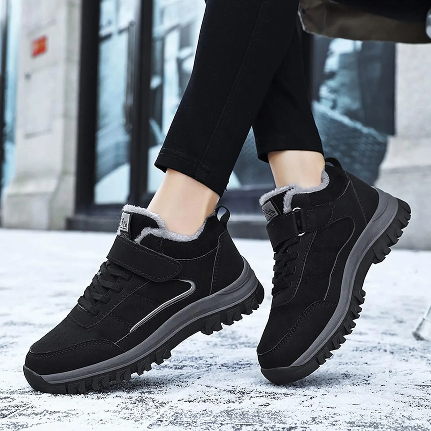 Snow Boots for Women Cute Calf High Winter Snow Boots Womens Ankle Boots Warm Fuzzy Winter Boots for Women Womens Rubber Ankle Boots Waterproof Women's Tall Winter Boots