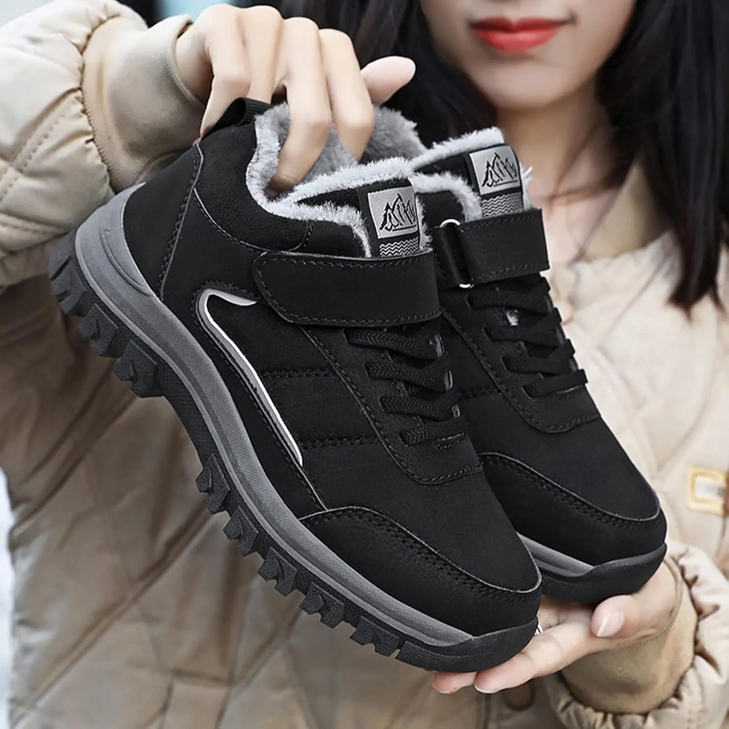 Snow Boots for Women Cute Calf High Winter Snow Boots Womens Ankle Boots Warm Fuzzy Winter Boots for Women Womens Rubber Ankle Boots Waterproof Women's Tall Winter Boots