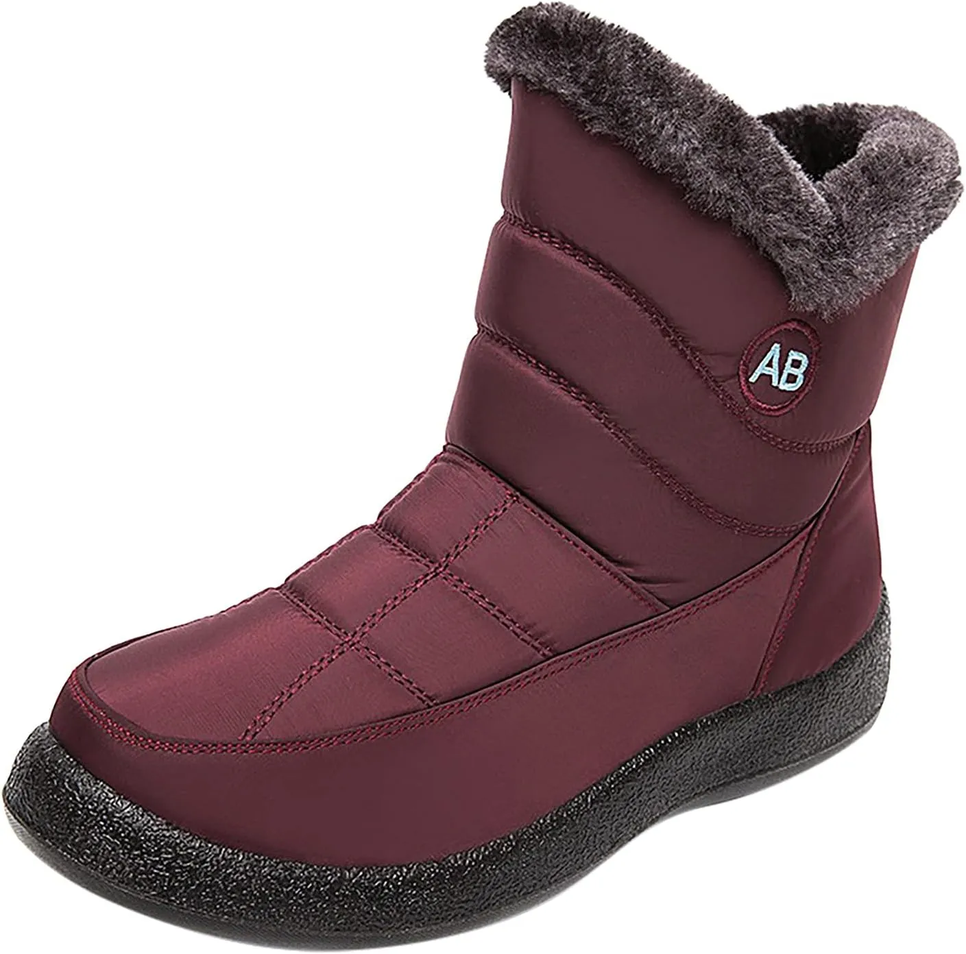 Snow Boots for Women Short Waterproof Winter Boots for Woman Women's Snow Boots Size 12 Tall Winter Boots for Women Wide Calf Botas De Vestir Para Invierno Mujeres