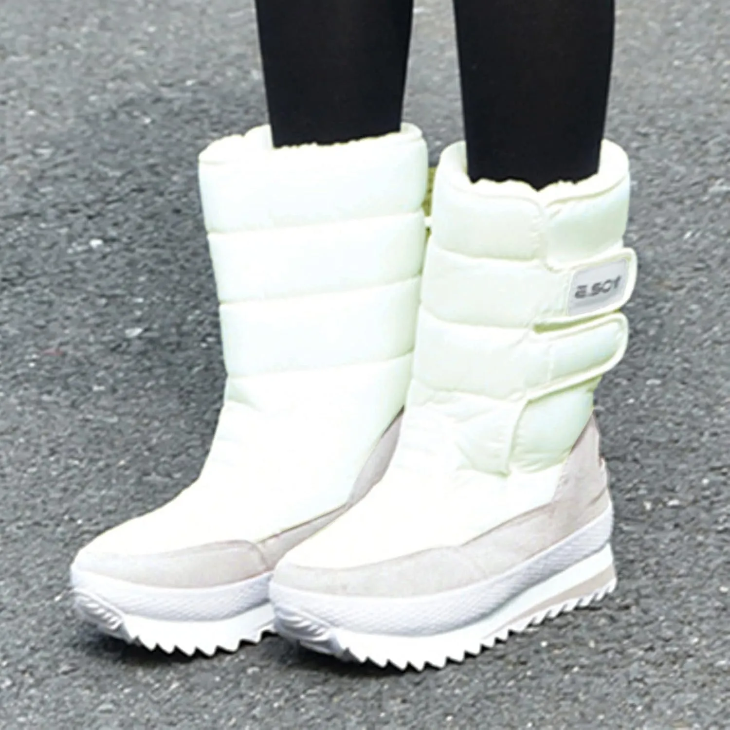 Snow Winter Boots for Women 9 1/2 Wide Zipper Up Waterproof Womens Snow Boots Wide Ladies Winter Boots Waterproof Cold Weather Women's Winter Boots Wide Width Botas De Nieve Para Mujer Elegantes