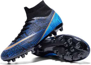 Soccer Shoes for Men Women Turf Soccer Cleats for Boys Youth FG AG High-top Spikes Football Shoes for Unisex Professional Training Indoor & Outdoor
