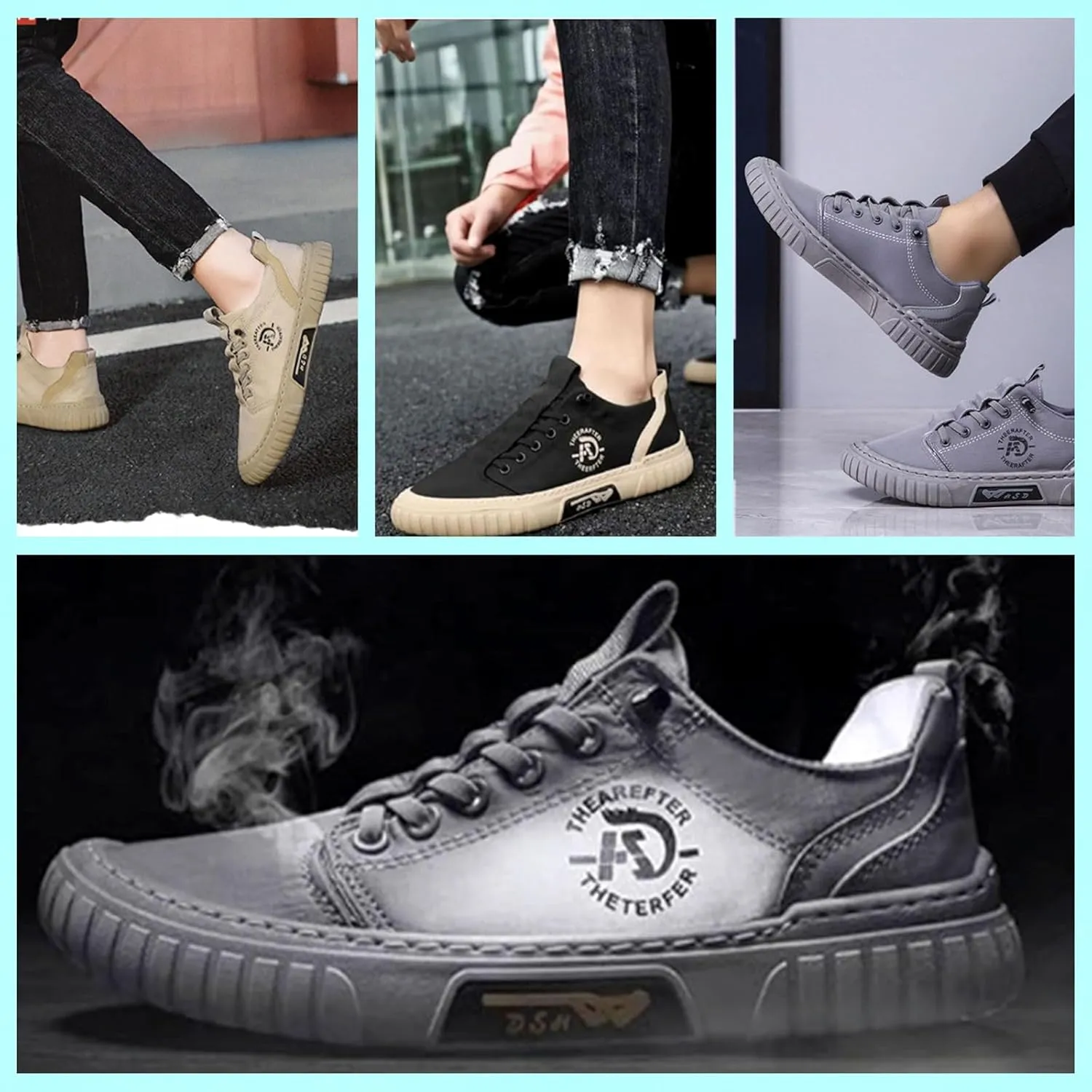 Summer Casual Outdoor Low-top Men's Canvas Slip-on Breathable Non-Slip Lightweight and Comfortable Travel Oxford Skateboard Shoes Sports Jogging Shoes