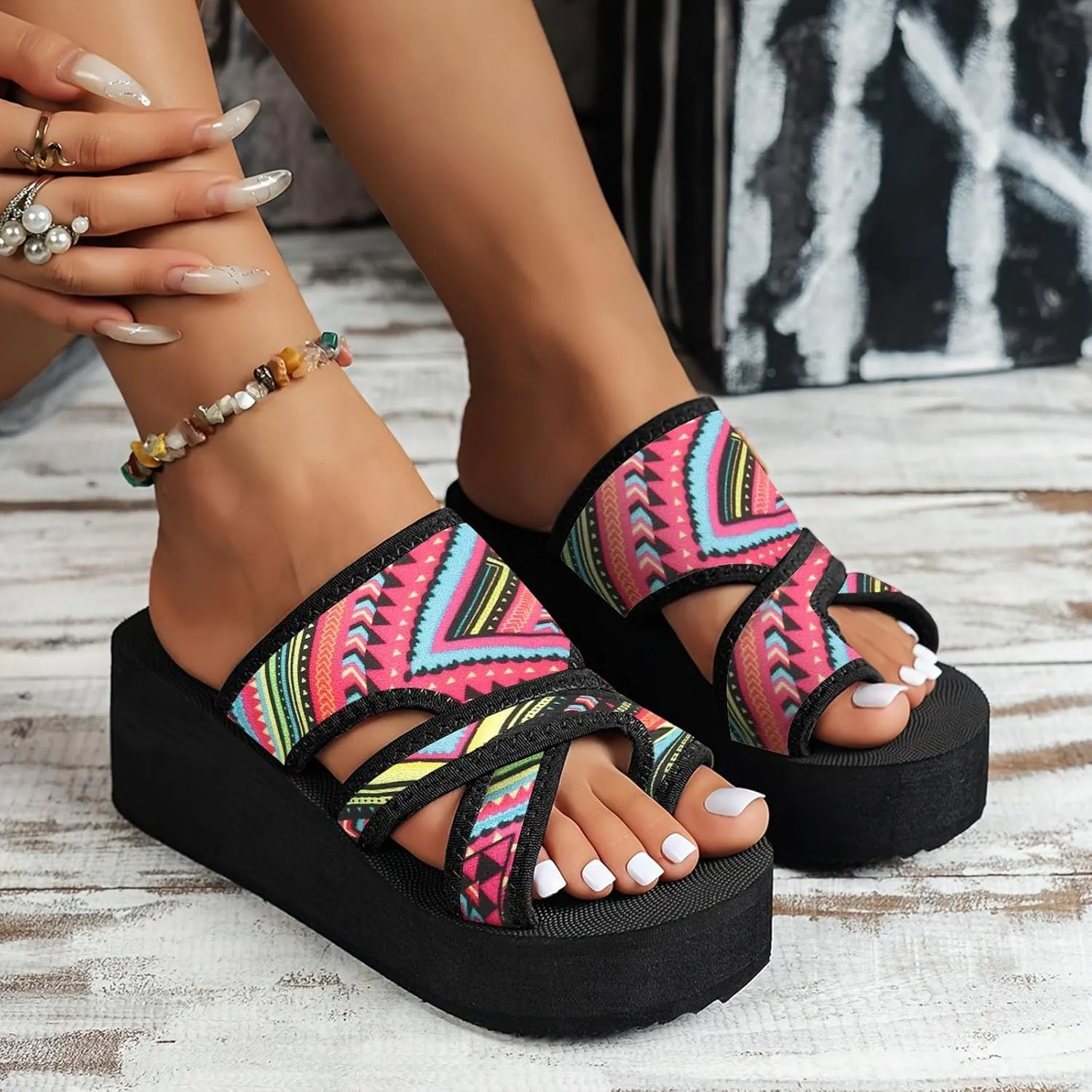 Summer Sandals For Women 2025 Extra Wide Beach Breathable Comfortable Mesh Hollow Mesh Slide Sandls Orthopedic M W