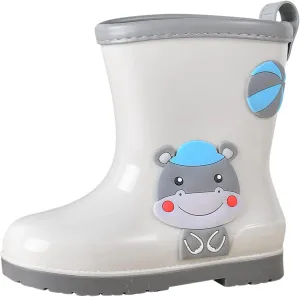 Toddler Rain Boots Baby Rain Boots Short Rain Boots for Toddler Easy-on Cute Lightweight aterproof Non Girls Heels