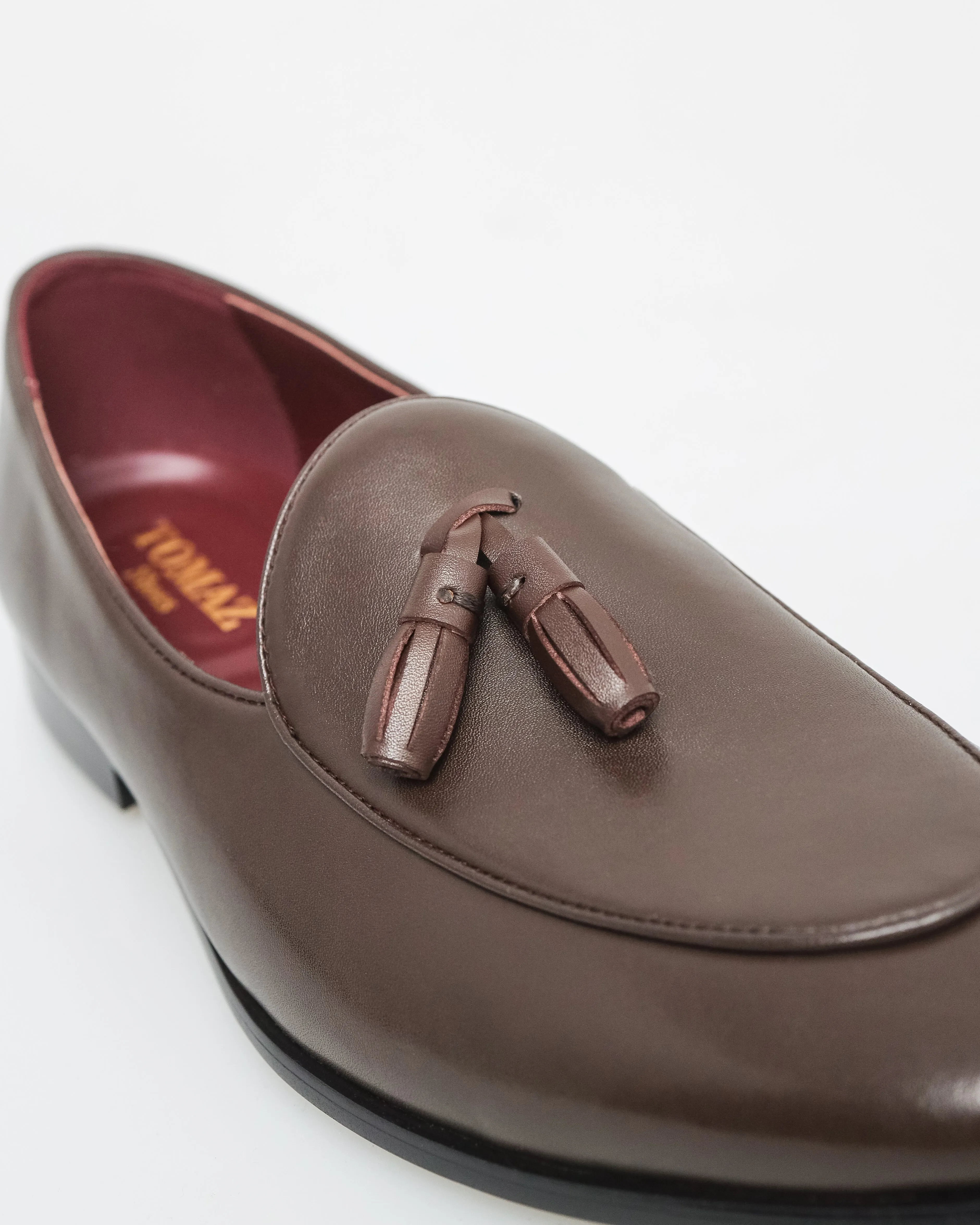 Tomaz HF074 Men's Luxe Gloss Tassle Loafers