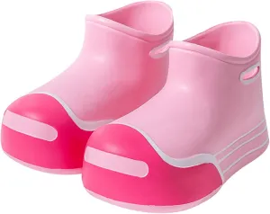 Unisex-Child Rain Boots Boys Girls Cute Short Rain Boots Waterproof Non Slip Water Boots Toddler Kids Newborn Booties