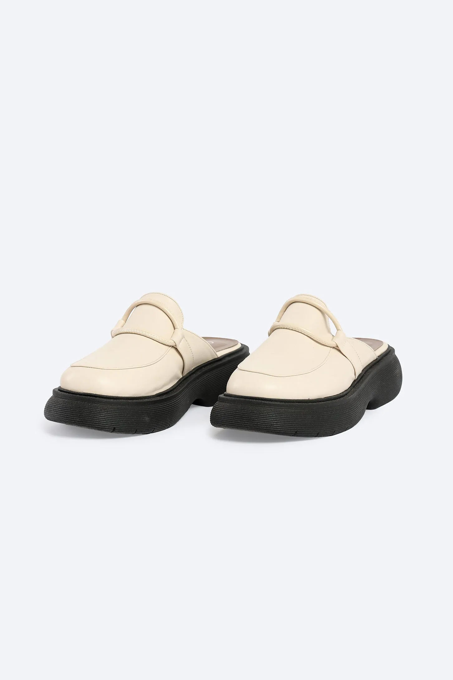 Urban Chunky Clogs - Beige