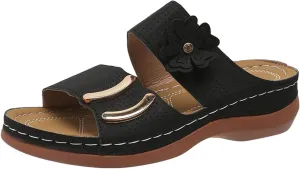 Versatile Wedge Sandals for Women Open Toe Flatform Wedge Casual Sandal Orthopedic Sandals with Arch Support