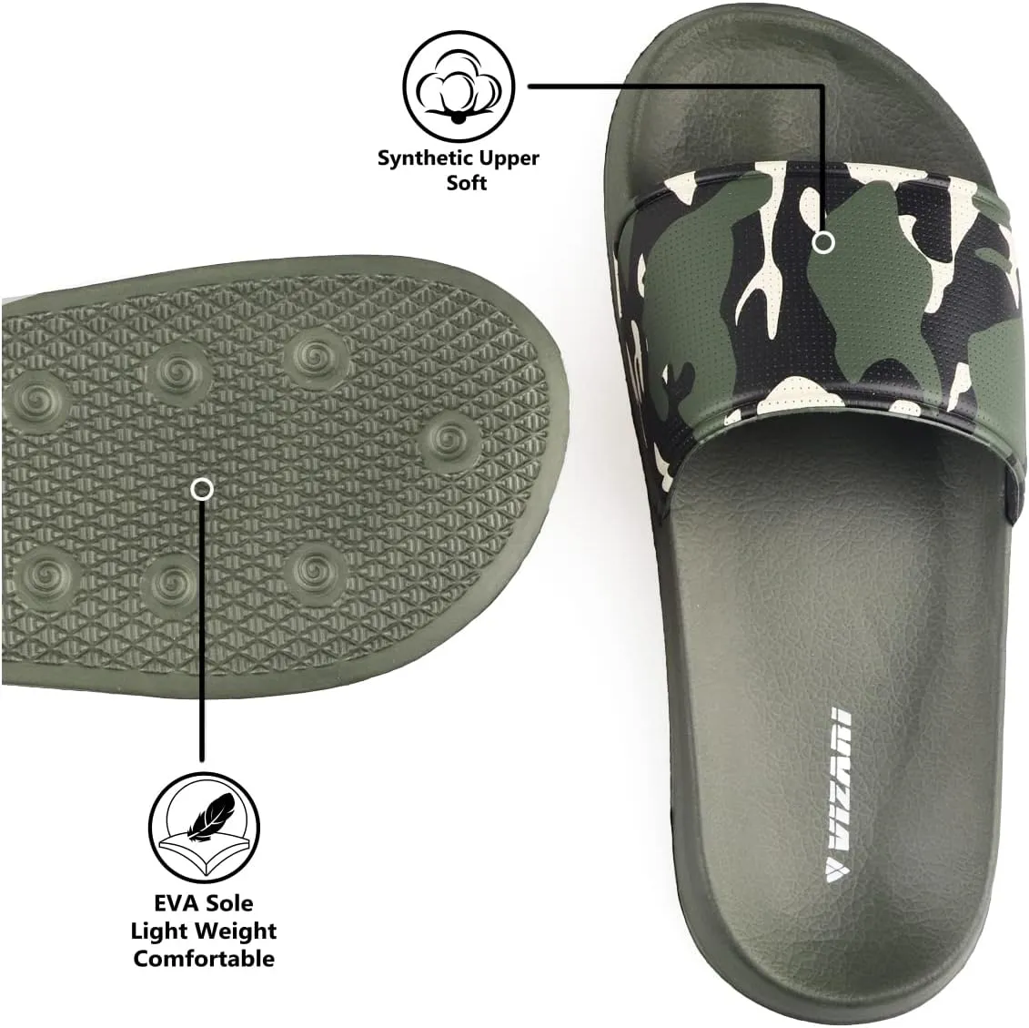 Vizari Boy's Casual Slide Sandal