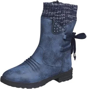 Waterproof Snow Boots for Women Cute Womens Black Snow Boots Slip on Womens Winter Boots 8.5 Wide Winter Snow Boots Womens Winter Hiking Boots Waterproof