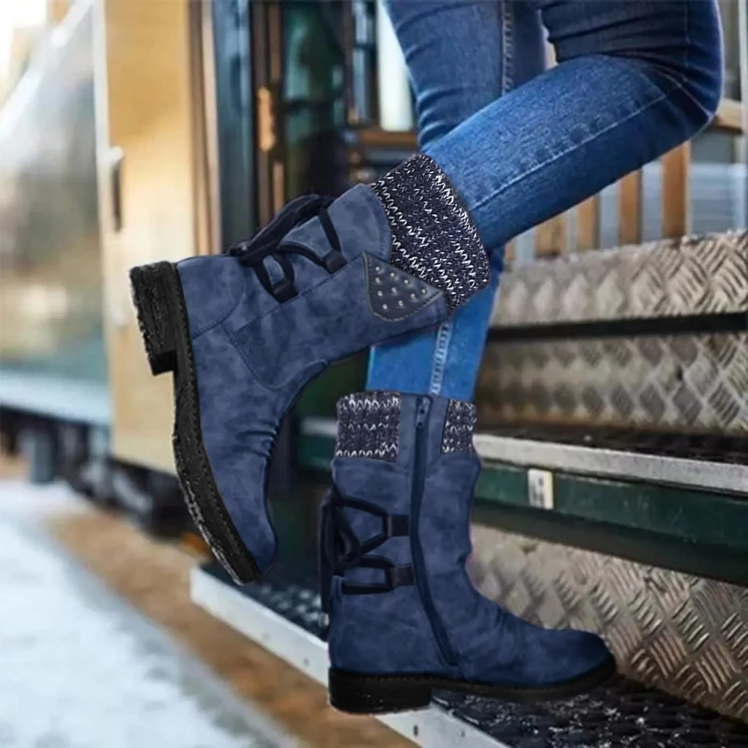 Waterproof Snow Boots for Women Cute Womens Black Snow Boots Slip on Womens Winter Boots 8.5 Wide Winter Snow Boots Womens Winter Hiking Boots Waterproof