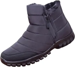 Waterproof Snow Boots for Women Cute Women's Tall Snow Boots Waterproof Short Platform Winter Boots for Woman Womens Non Slip Insulated Snow Boots Boots for Women Winter Tall