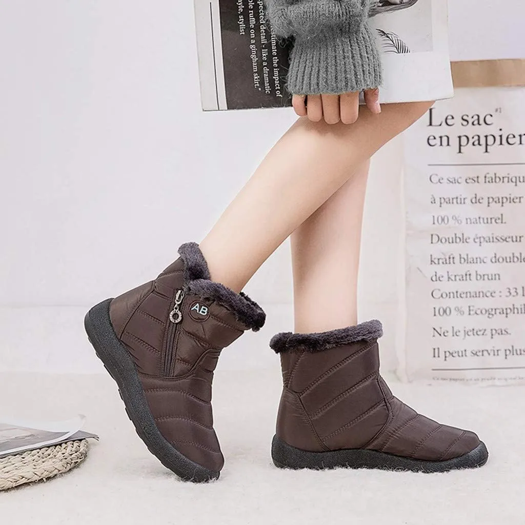 Waterproof Snow Boots for Women Knee High Winter Boots for Women Waterproof Snow Size 12 Womens Boots for Snow Winter White Boots for Women Heel Winter Boot for Women Wide