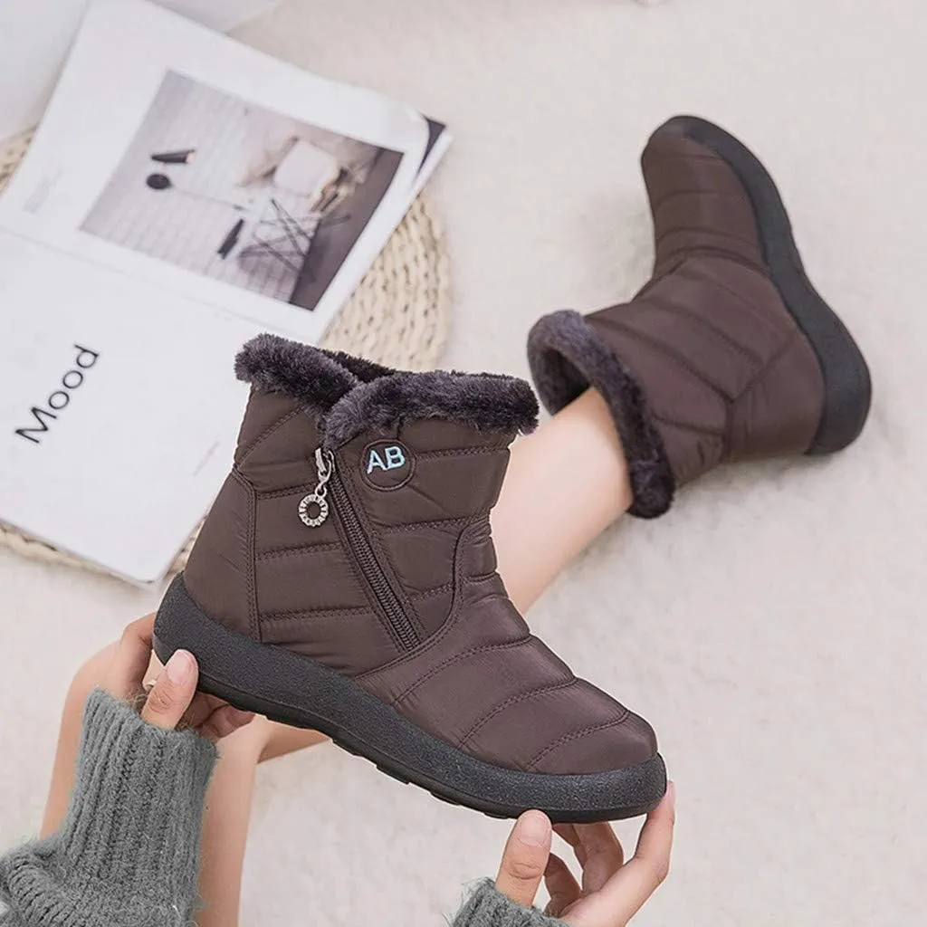 Waterproof Snow Boots for Women Knee High Winter Boots for Women Waterproof Snow Size 12 Womens Boots for Snow Winter White Boots for Women Heel Winter Boot for Women Wide