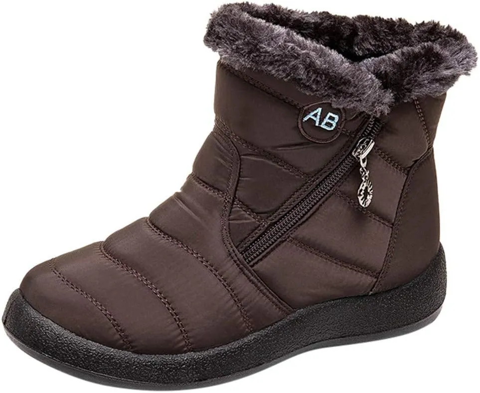 Waterproof Snow Boots for Women Knee High Winter Boots for Women Waterproof Snow Size 12 Womens Boots for Snow Winter White Boots for Women Heel Winter Boot for Women Wide