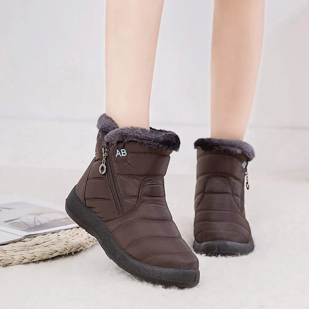 Waterproof Snow Boots for Women Knee High Winter Boots for Women Waterproof Snow Size 12 Womens Boots for Snow Winter White Boots for Women Heel Winter Boot for Women Wide