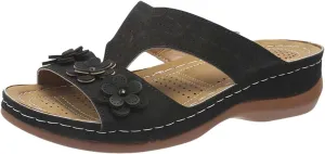 Wedge Orthopedic Sandals for Women Fishmouth Hollow Out Stylish Breathable Wedge Sandals Floral High Heeled Flat Wedge Slippers Summer Outdoor Walking Wedge Shoes