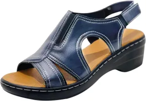 Wedge Sandals for Women Dressy Summer Open Toe Buckle Strap Platform Sandals Comfortable Vacation Beach Shoes