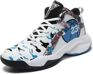 WILTENA Unisex Cool Womens Girls Colourful Basketball Shoes Mens Shock Absorption Boys Performance Sneakers Casual Shoe