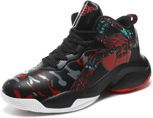 WILTENA Unisex Cool Womens Girls Colourful Basketball Shoes Mens Shock Absorption Boys Performance Sneakers Casual Shoe