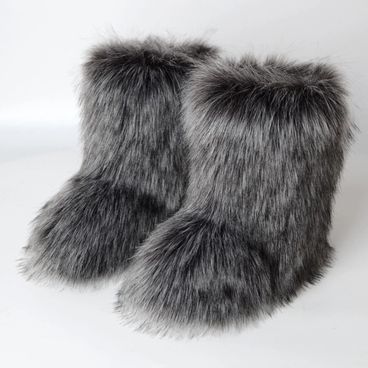 Winter Boots for Women 2023 Trendy Black Womens Winter Boots Black Cute Women's Memory Foam Winter Fur Lined Snow Booties Shoes Boots for Winter Fashion for Women Botas Para Frio De Mujer Talla 4