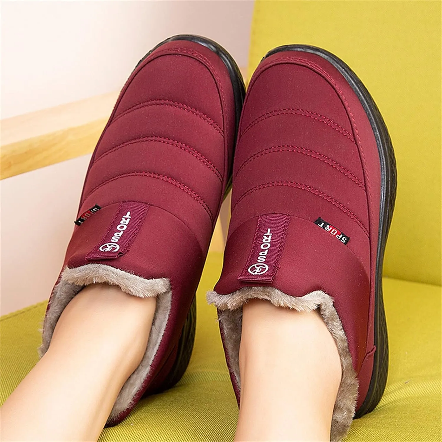 Winter Boots for Women Fashion Size 12 Women's Winter Waterproof Fur Lined Frosty Snow Boots Womens Extra Wide Snow Boots Waterproof Insulated Duck Boots Women Waterproof Wide Width Botas Nieve