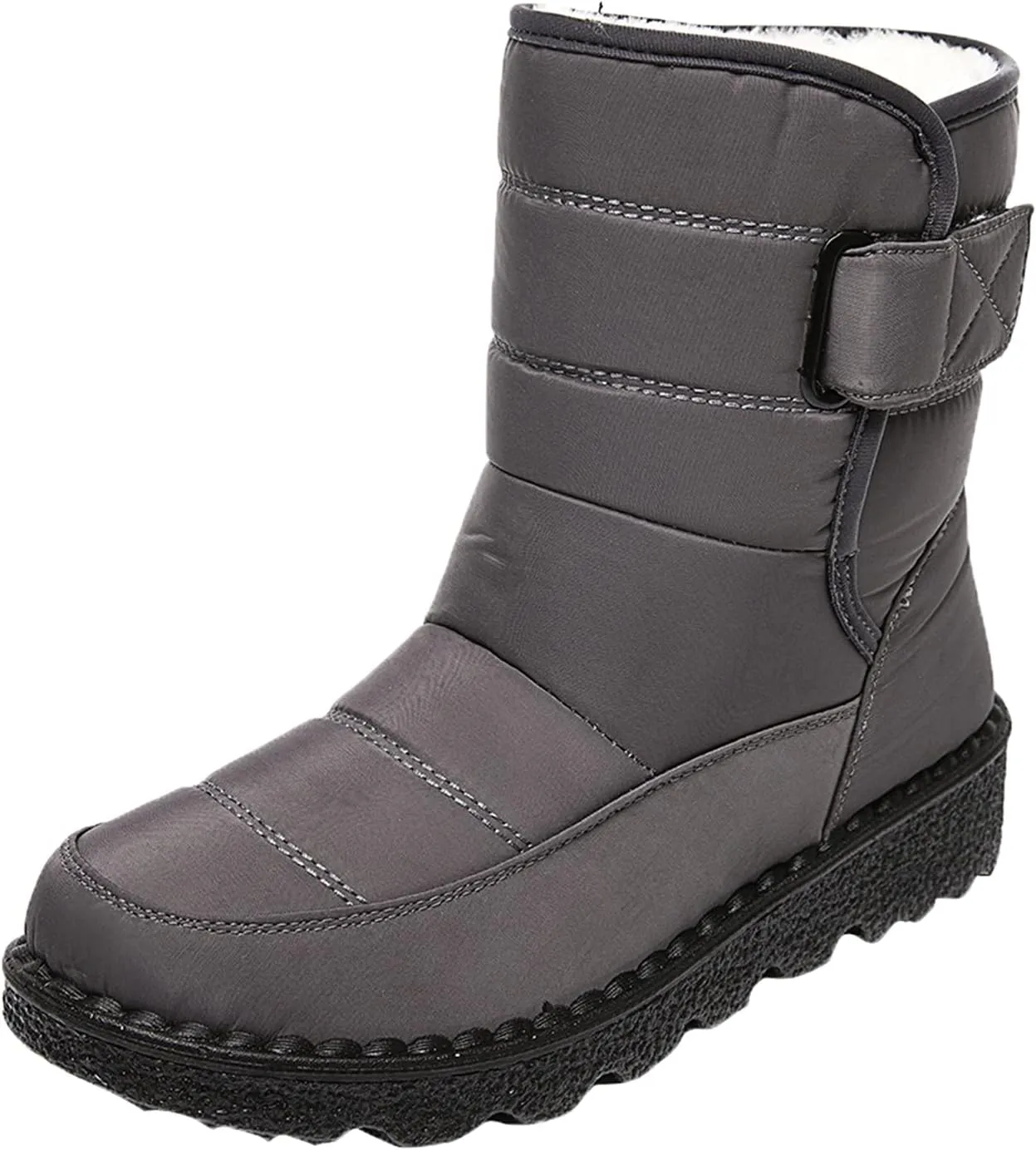 Winter Boots for Women Snow Boots for Women Warm Round Toe Thick Bottom Waterproof Mid Calf Boots for Women Comfy