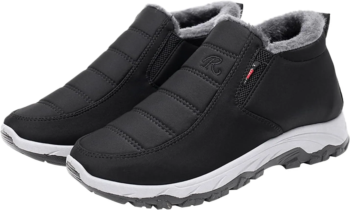 Winter Boots for Women Waterproof Snow Insulated Lightweight Women Snow Boots Calf High Winter Ankle Booties for Women Women Rubber Boots for Outdoor Ankle 6 .5 Tall Winter Boots for Women with Heel
