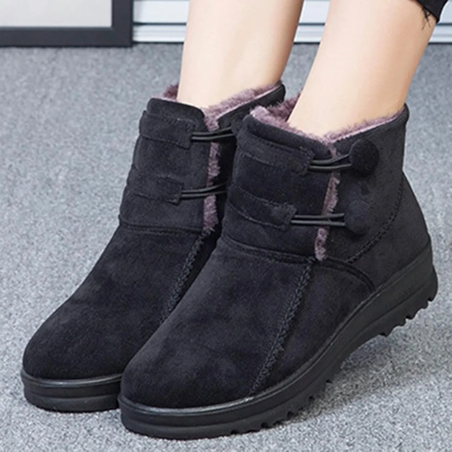 Winter Boots for Women Waterproof Snow Size 11 Winter Long Boots for Women Waterproof Snow Womens Zippered Waterproof Winter Boots Outdoor Boots Women Snow Shoes for Women Slip on