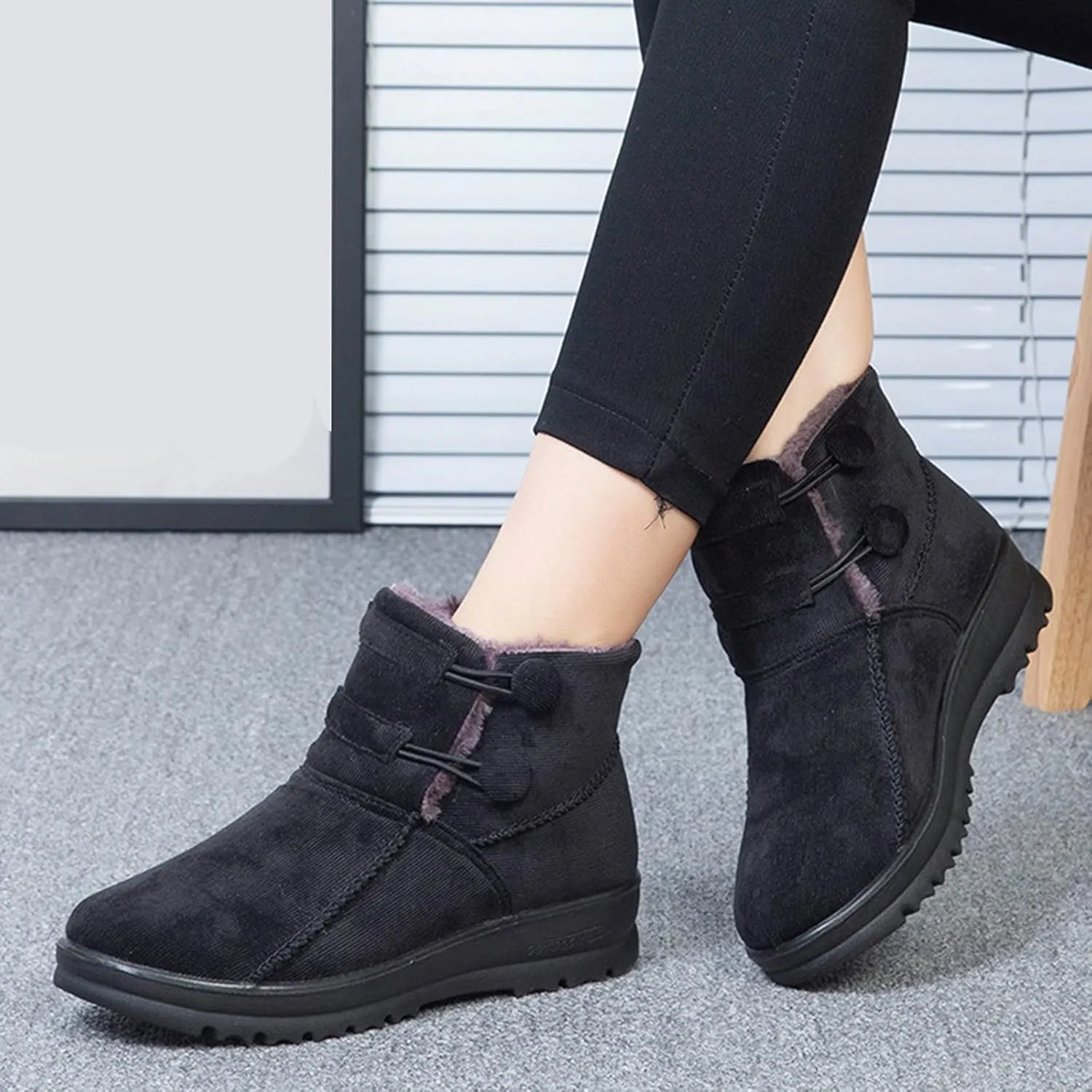 Winter Boots for Women Waterproof Snow Size 11 Winter Long Boots for Women Waterproof Snow Womens Zippered Waterproof Winter Boots Outdoor Boots Women Snow Shoes for Women Slip on