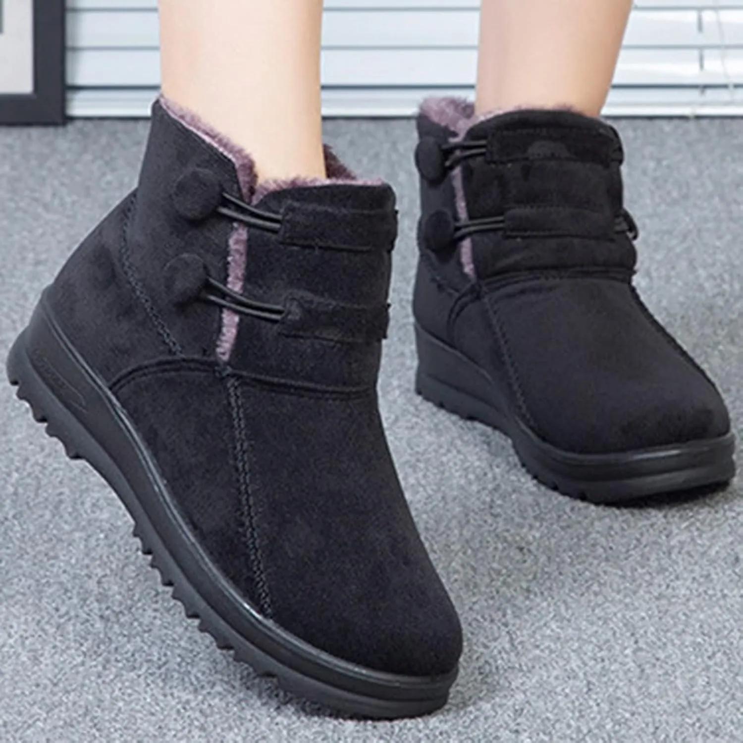 Winter Boots for Women Waterproof Snow Size 11 Winter Long Boots for Women Waterproof Snow Womens Zippered Waterproof Winter Boots Outdoor Boots Women Snow Shoes for Women Slip on