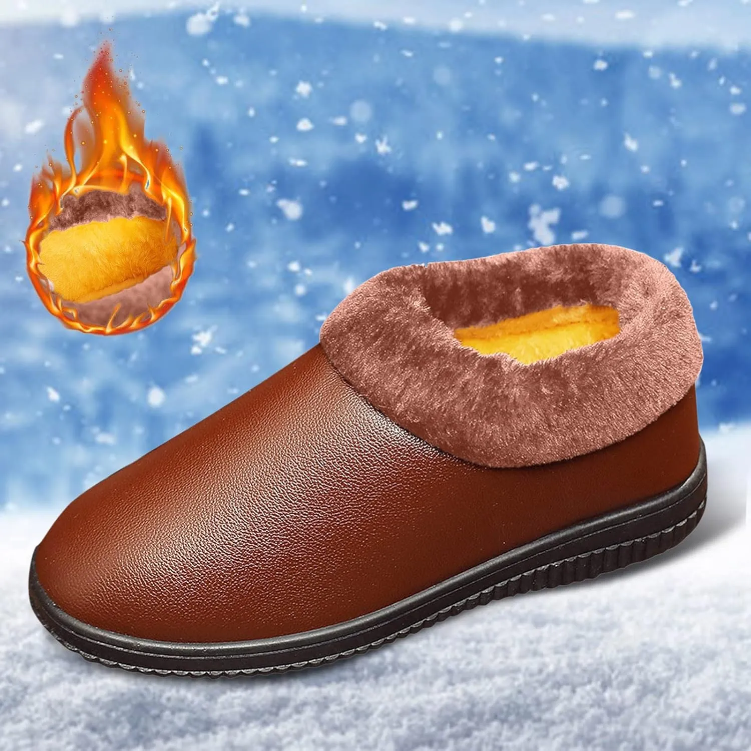 Winter Boots for Women Waterproof Snow Wide Womens Size 8.5 Snow Boot Winter Ankle Shoes for Women Waterproof Snow Women's Winter Boots Black Womens Winter Ankle Boots No Heel