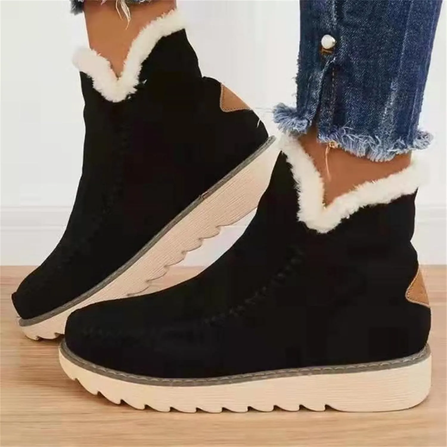 Winter Combat Boots for Women Waterproof Snow Non Slip Non Slip Winter Boots Wide Women Winter Boots Size 9 Warm Winter Boots for Women Waterproof Botas De Invierno Tacon Alto Para Mujer Elegantes
