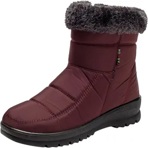 Winter Hiking Boots for Women Waterproof Snow Zipper Womens Winter Boots Waterproof Insulated Ankle Womens Slip on Winter Boots Ankle Womens Waterproof Boots Snow Snow Shoes for Women Extra Wide