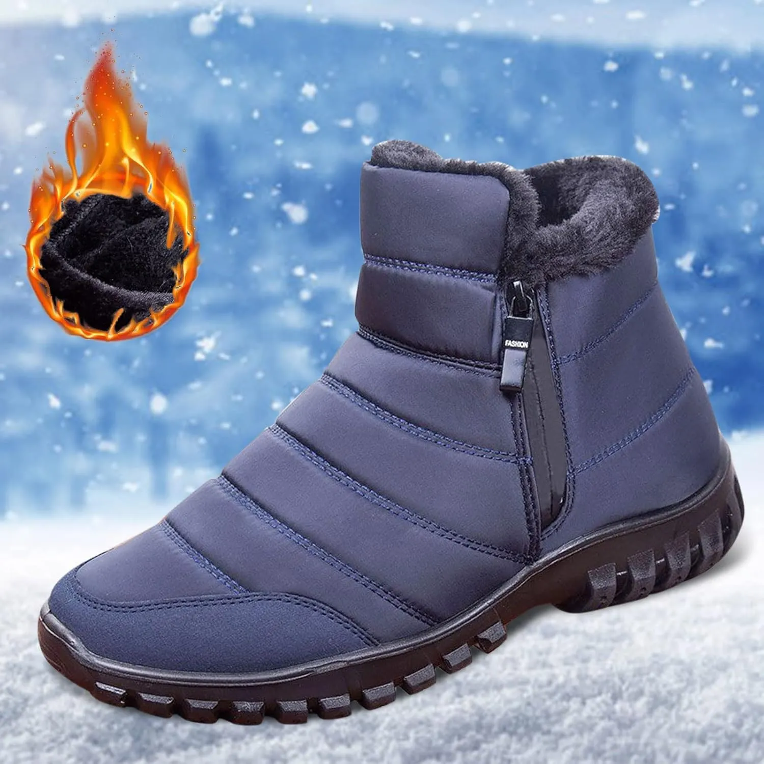 Winter Snow Boots for Women Waterproof Womens Slip on Snow Boots Waterproof Insulated Winter Boots for Women Outdoor Boots Women 9.5 Winter Dress Boot for Women 2023