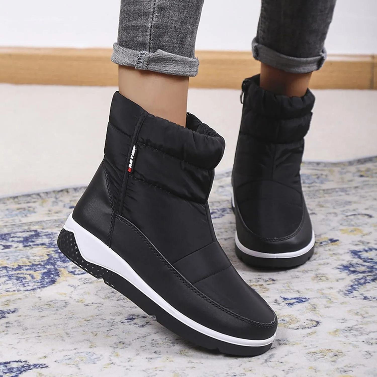 Winter Walking Boots for Women Waterproof Snow Women Snow Boots Wide Calf Waterproof Winter Boots Woman Waterproof Walking Boots Women Lightweight Botas Para Frio Mujer Anti Deslizante Para Cocina