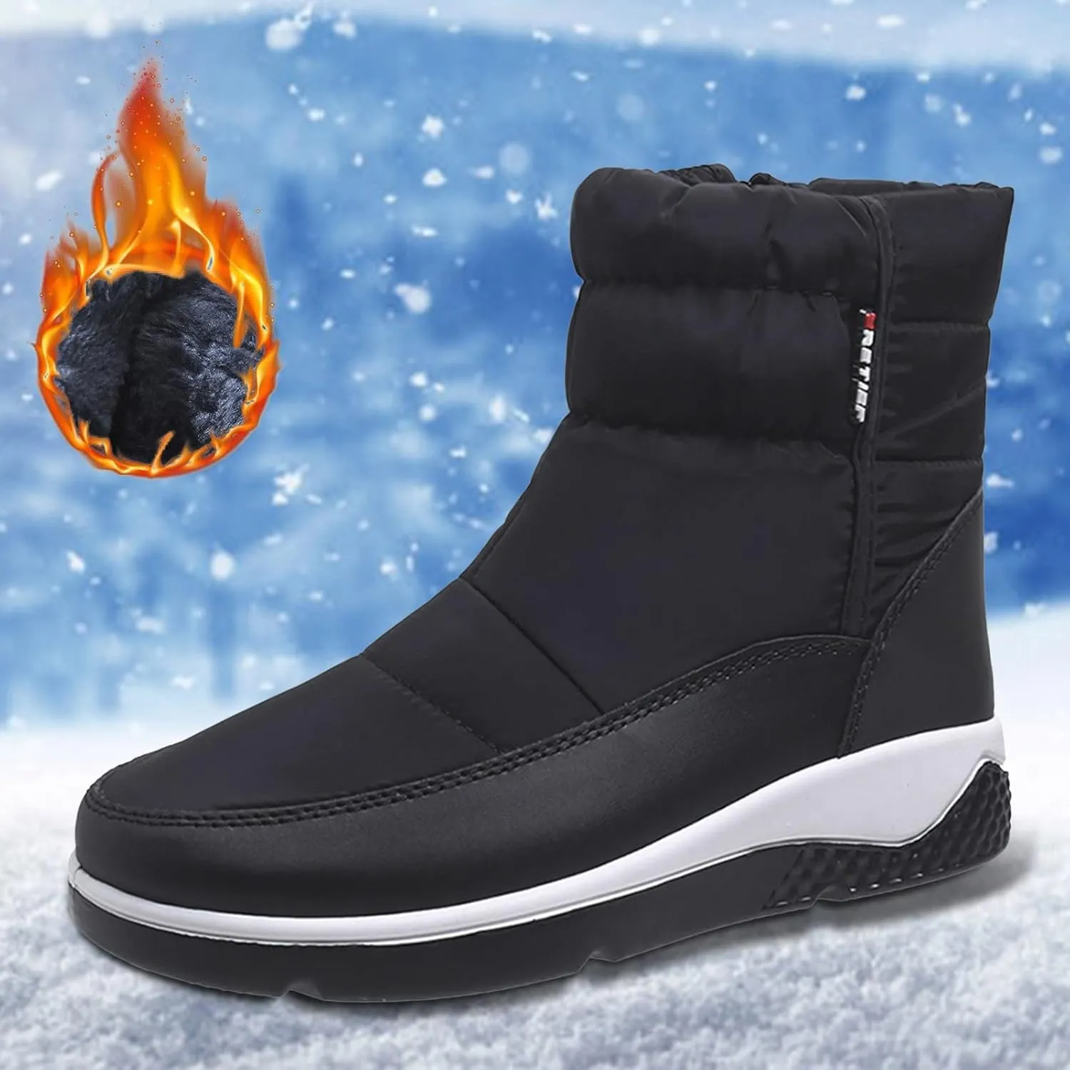 Winter Walking Boots for Women Waterproof Snow Women Snow Boots Wide Calf Waterproof Winter Boots Woman Waterproof Walking Boots Women Lightweight Botas Para Frio Mujer Anti Deslizante Para Cocina