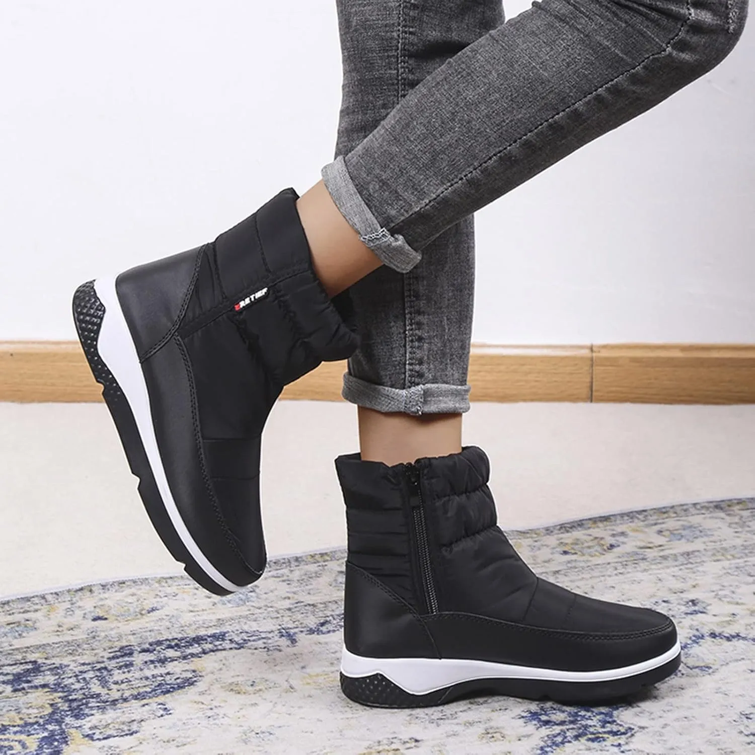 Winter Walking Boots for Women Waterproof Snow Women Snow Boots Wide Calf Waterproof Winter Boots Woman Waterproof Walking Boots Women Lightweight Botas Para Frio Mujer Anti Deslizante Para Cocina