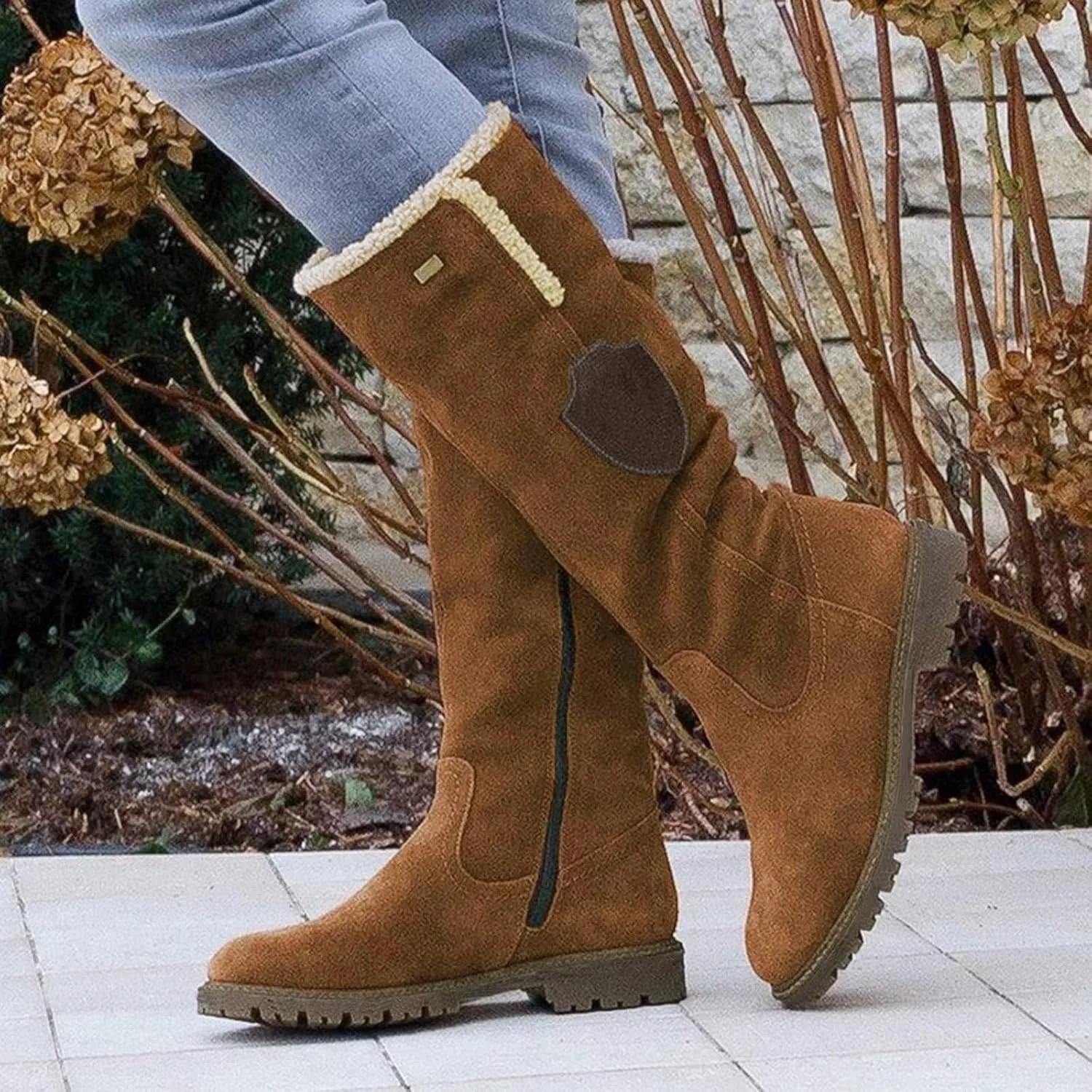 Women Snow Boots Winter Shoes 9.5 Wide Women Snow Spike Boot Ice Womens Snow Boots Wide Leg Warm Winter Outdoor Boots for Women Winter Boot Womens