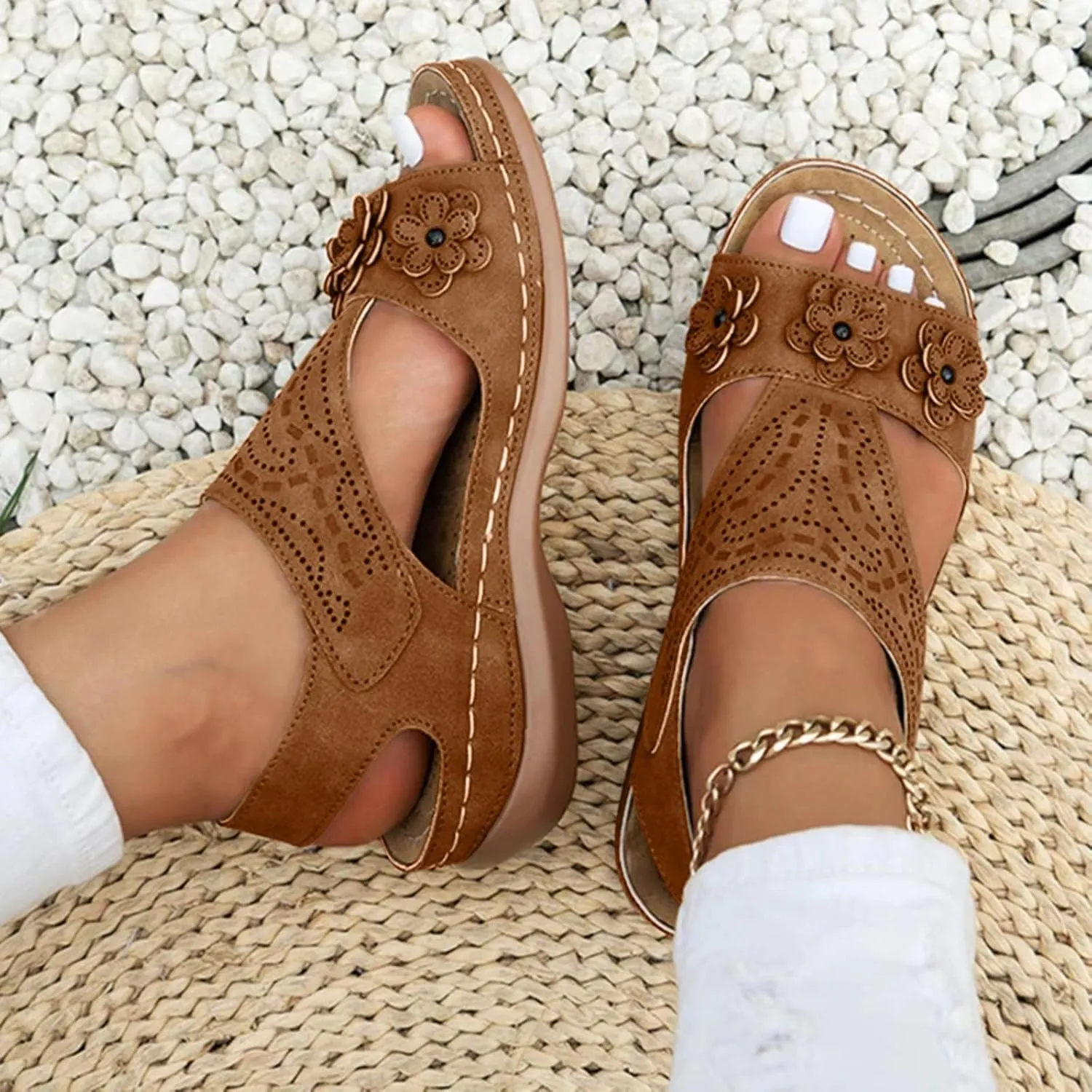Women Wedge Sandals Dressy Sandals Wedge for Women Walking Summer Shoes for Womens 2025 Women's Sandal Dressy