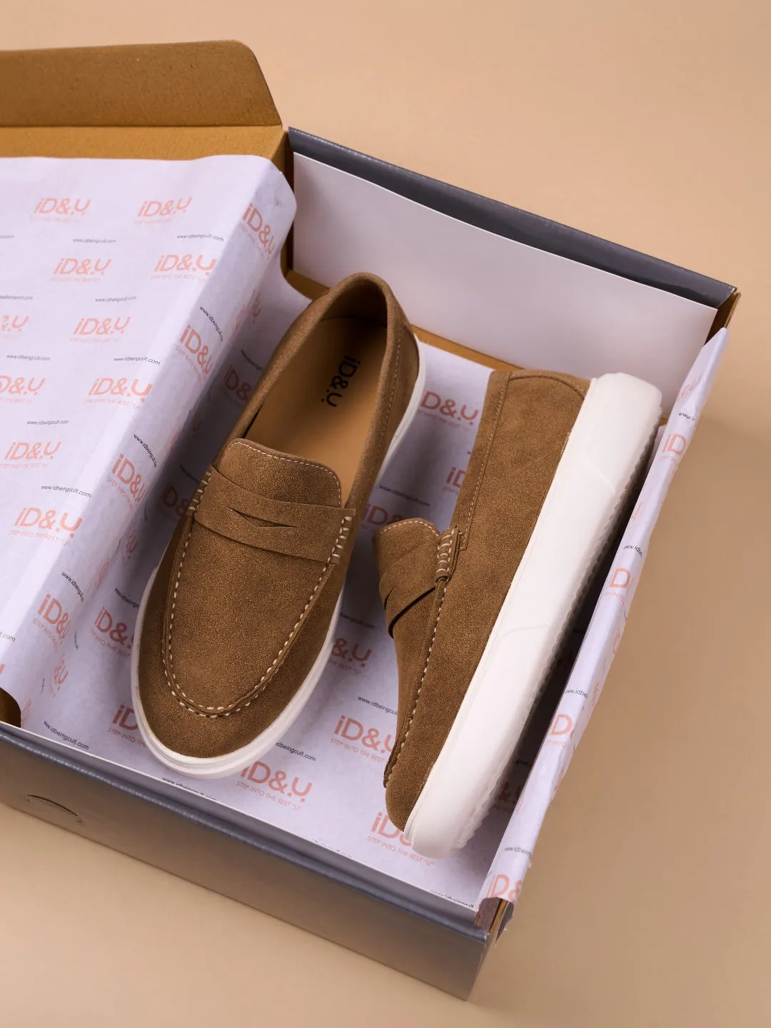 Women's Beige Casual Slip On (IU1017)