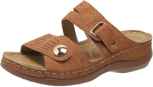 Womens Casual Walking Orthopedic Shoes Comfy Breathable Open Toe Diabetic Sandals Plantar Fasciitis Sandals with Arch Support